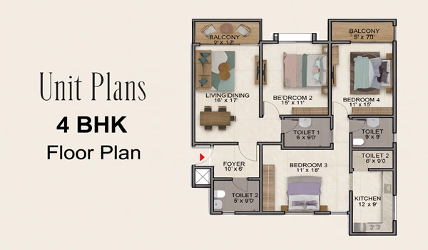 Prestige Southern Star  Floor Plan