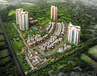 Prestige City Sarjapur Road Aerial View